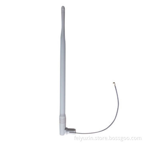 7dBi 2.4G Rubber Antenna with I-PEX, 1.13mm Grey CableNew
